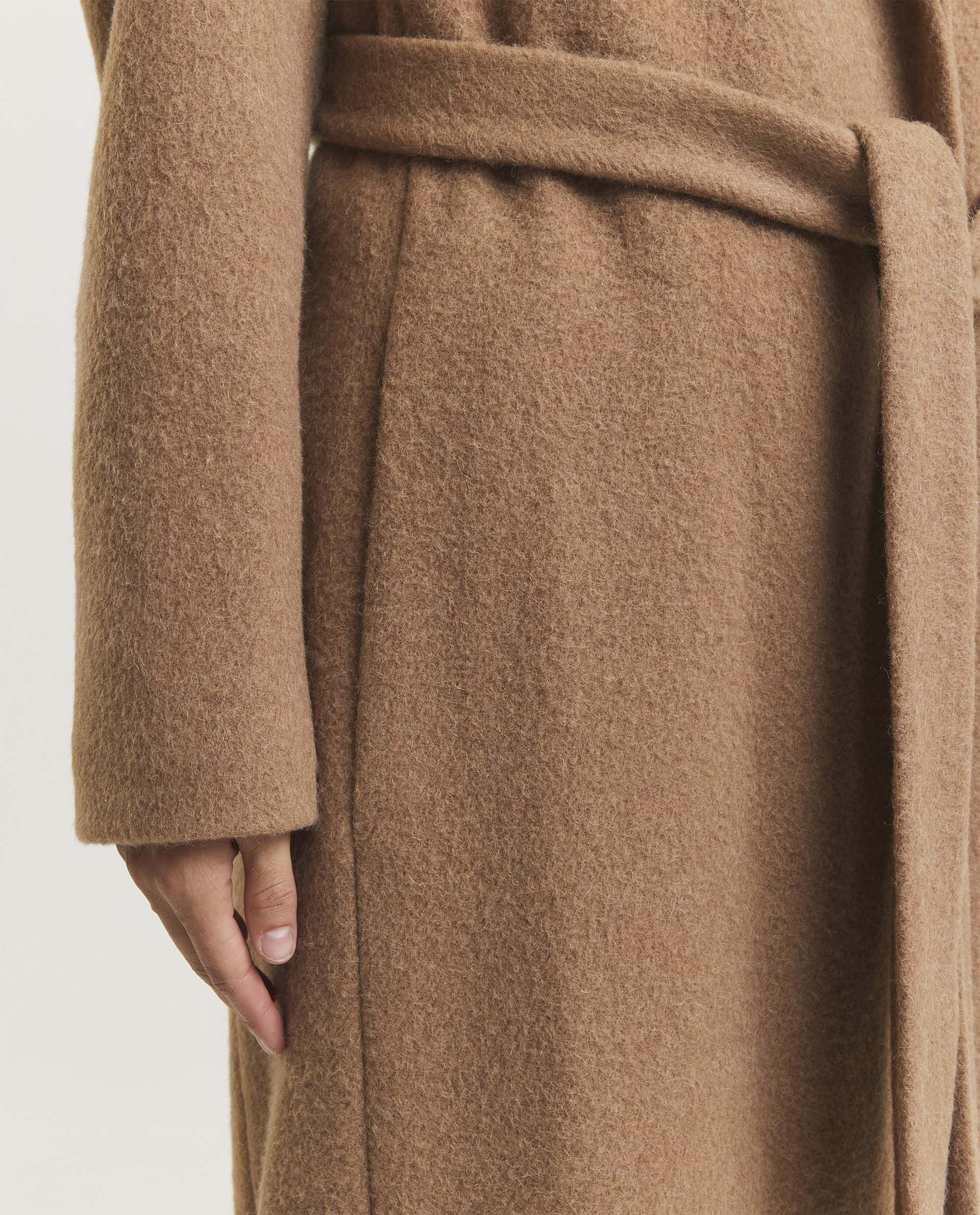 Long camel coat 