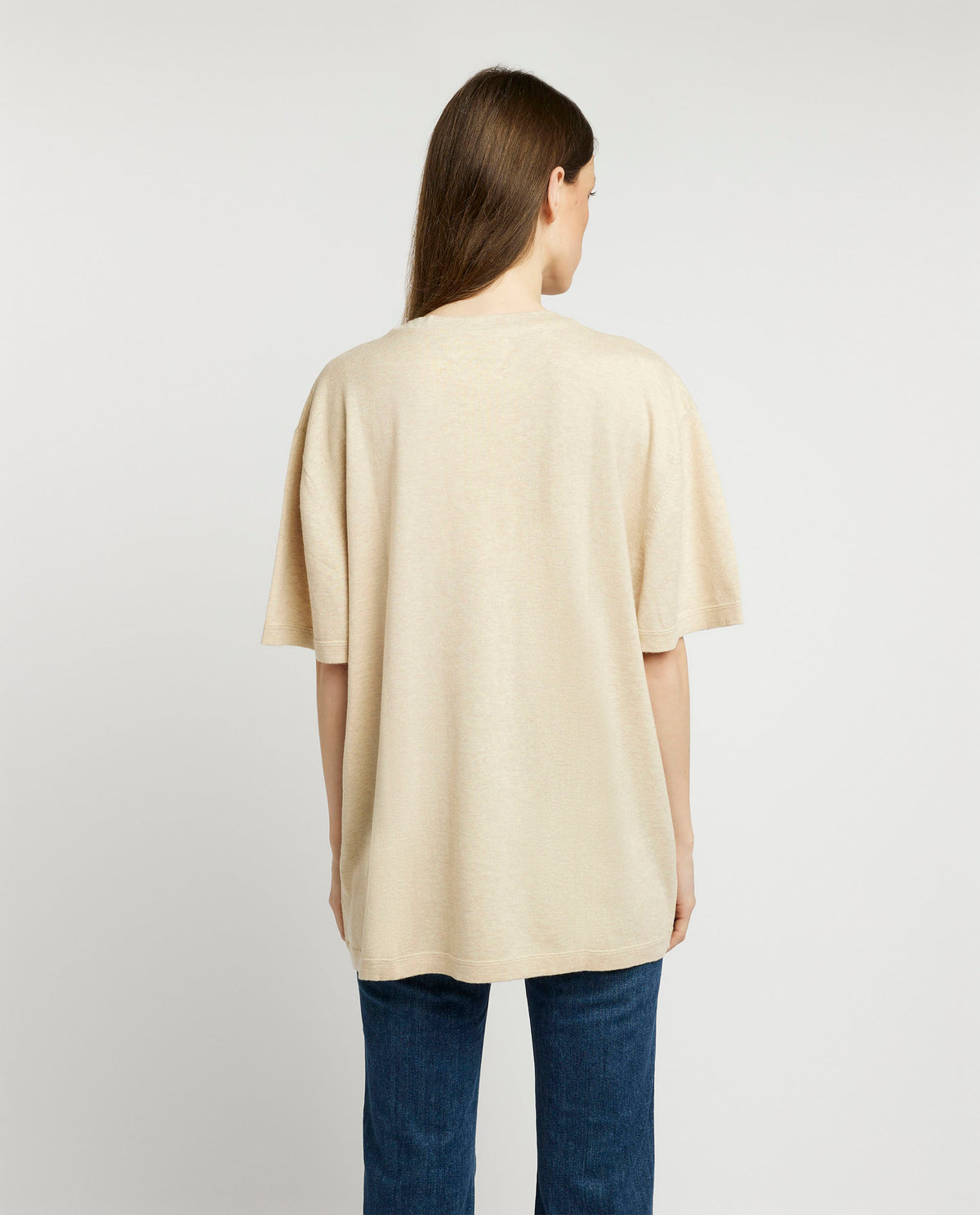 Cotton-cashmere t-shirt