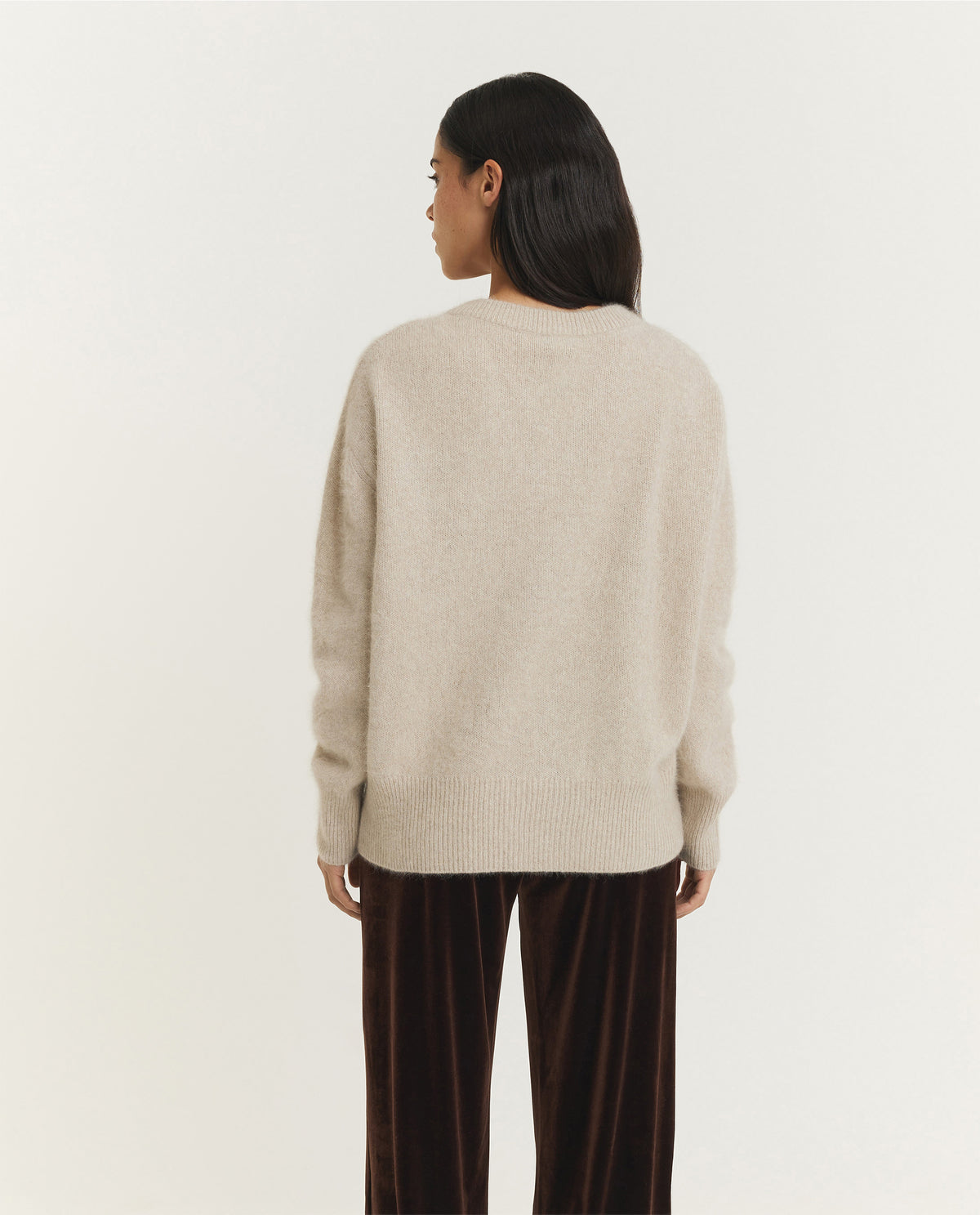 Wool Blend V-Neck Sweater