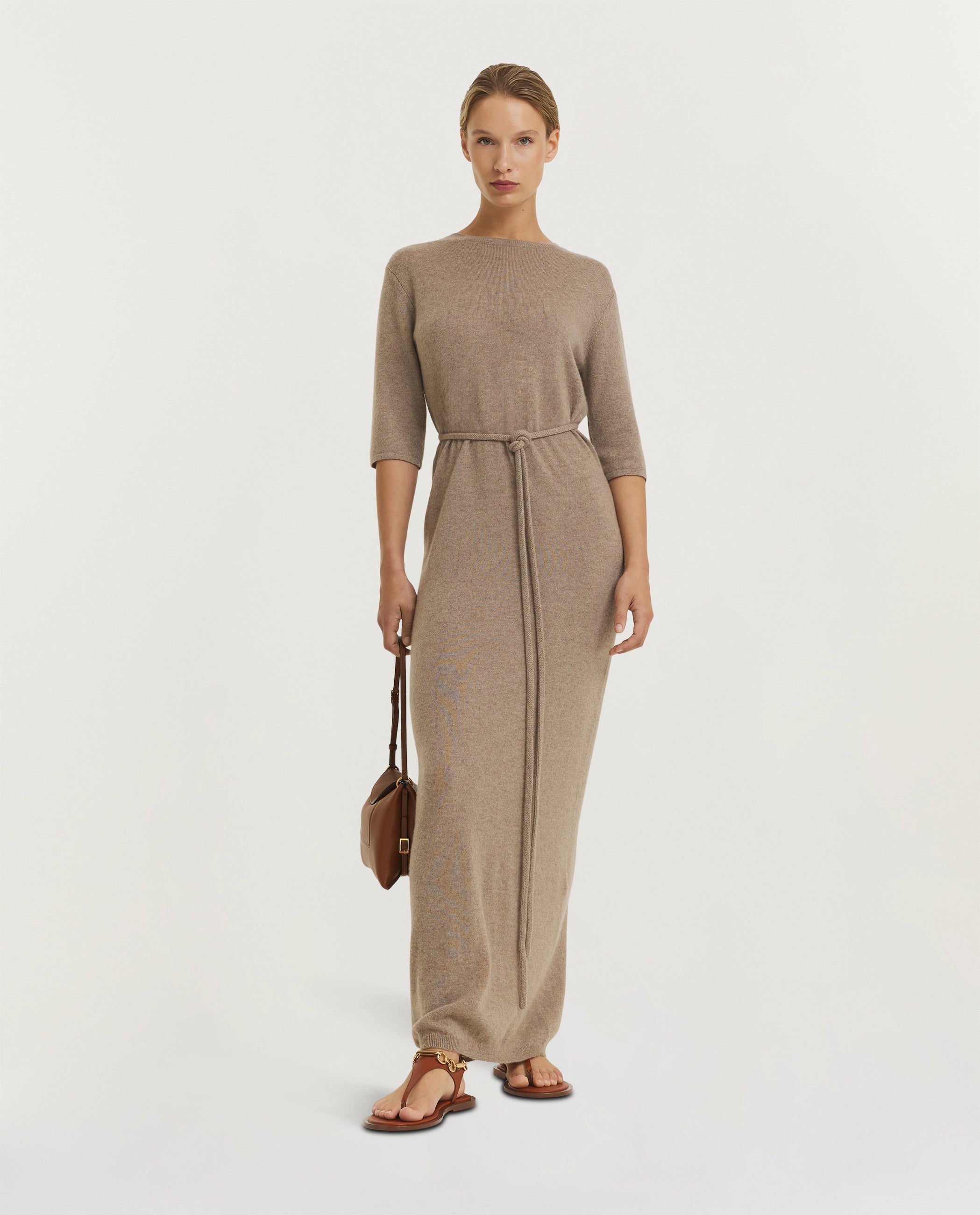 Cashmere Jurk - Lichtbruin