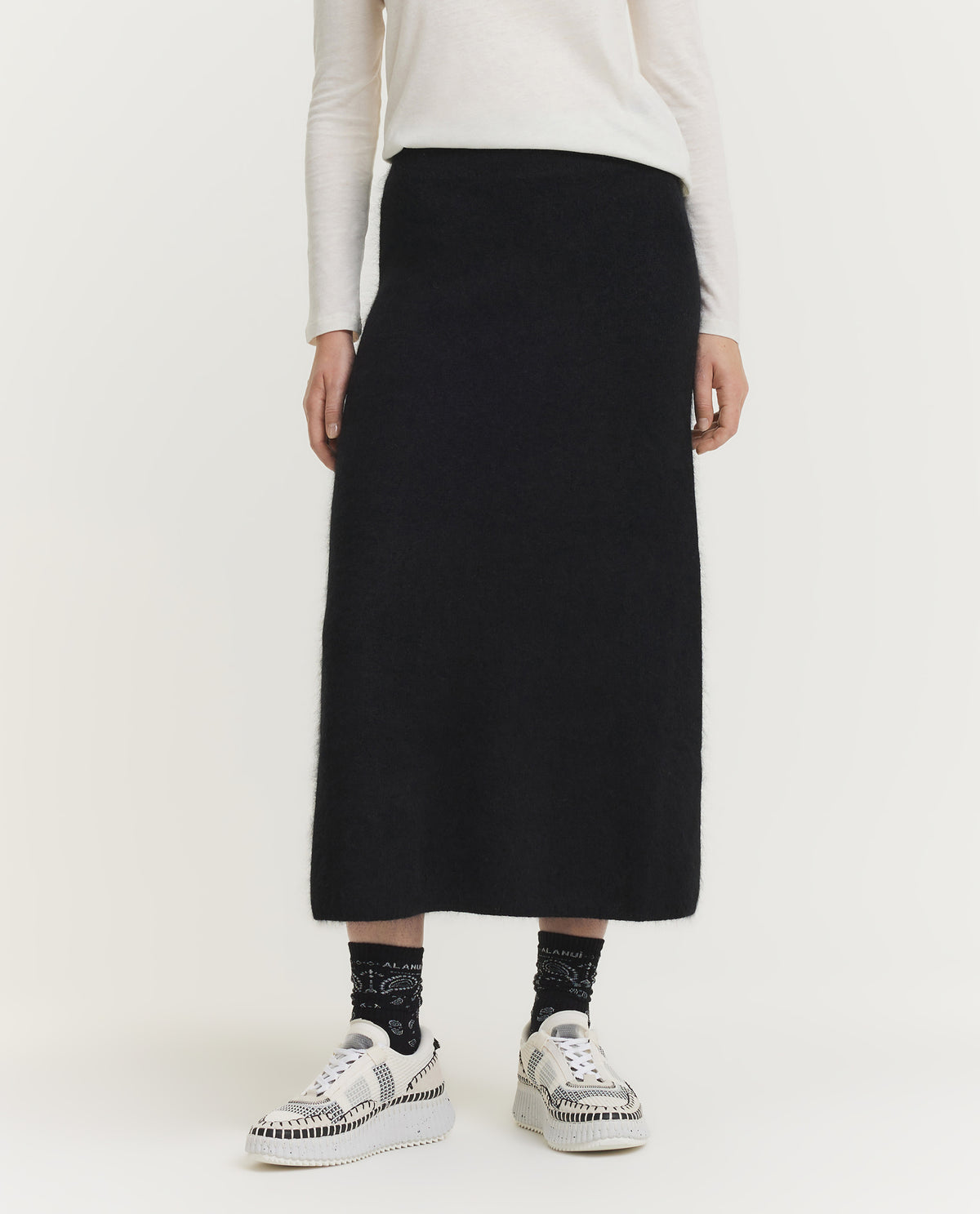 Long Knitted Skirt