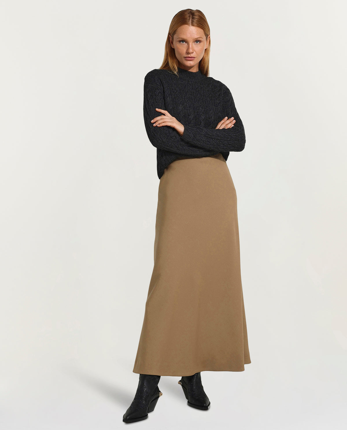 Wollen maxi rok