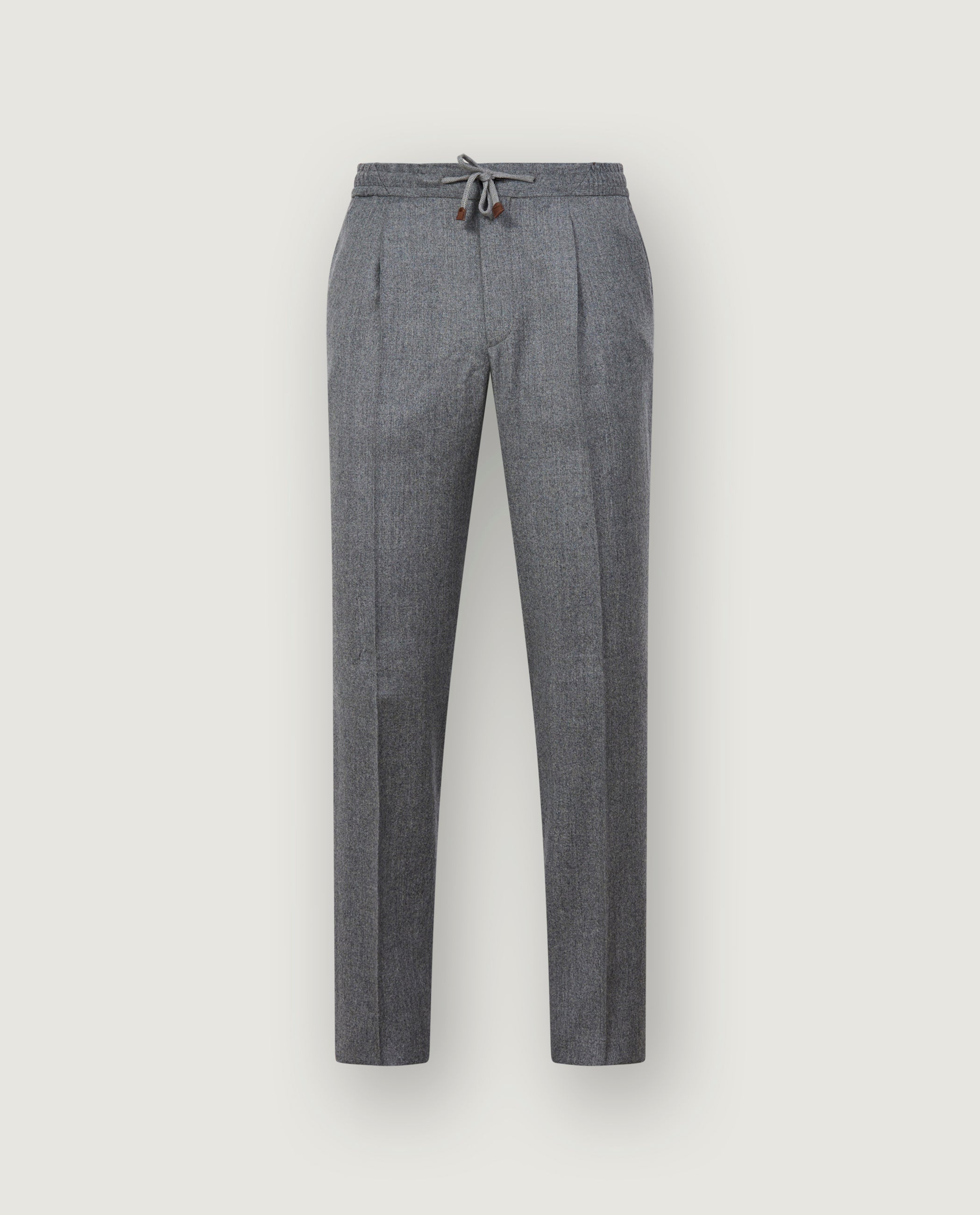 Wol Flannel Broek - Grijs