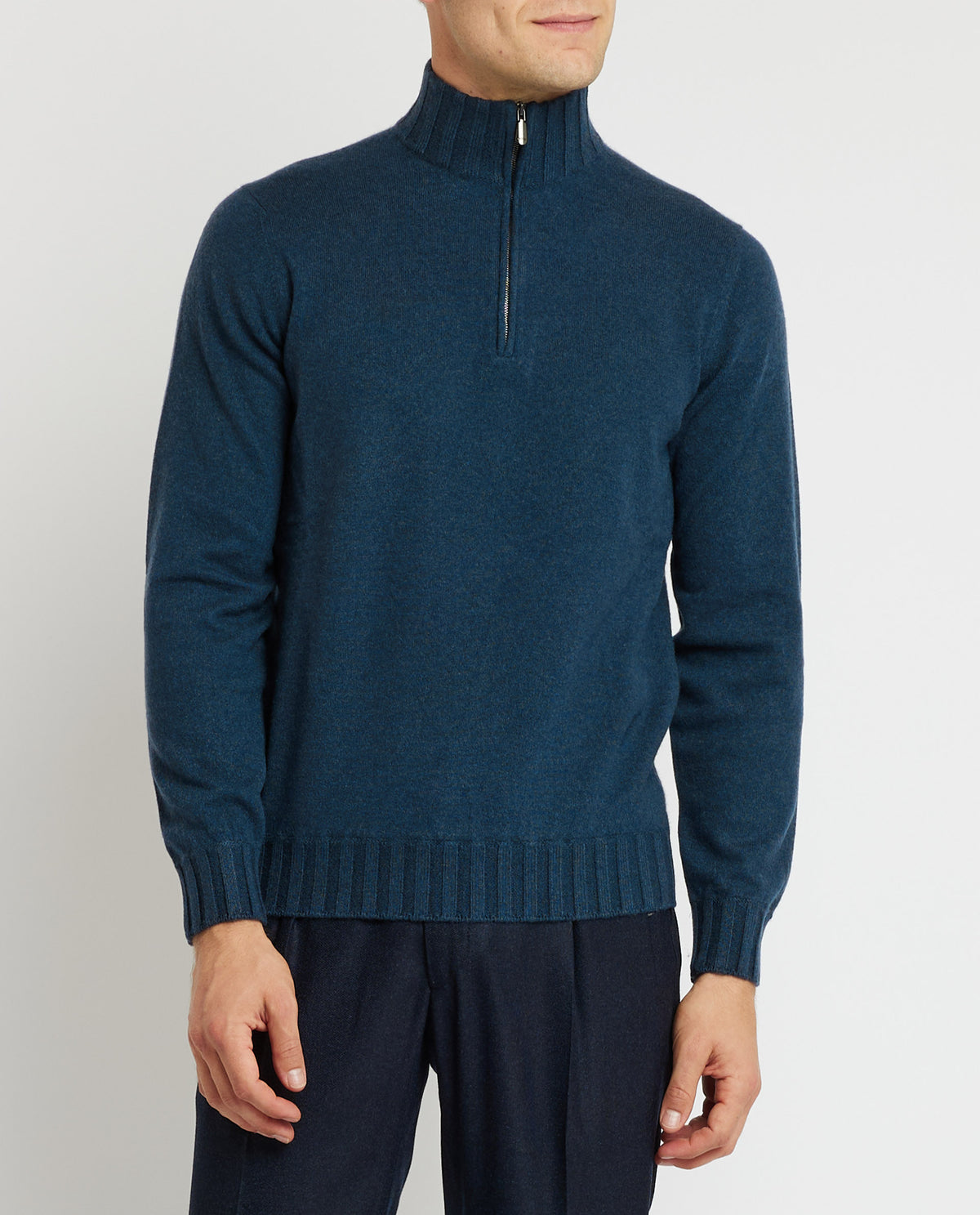 Half-zip trui