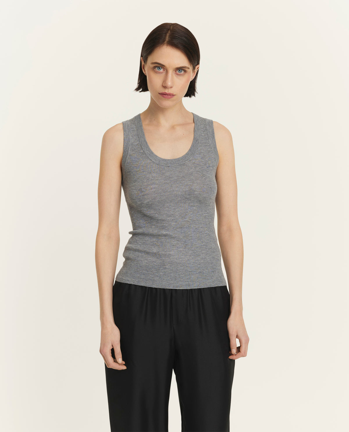 Cotton-cashmere tanktop