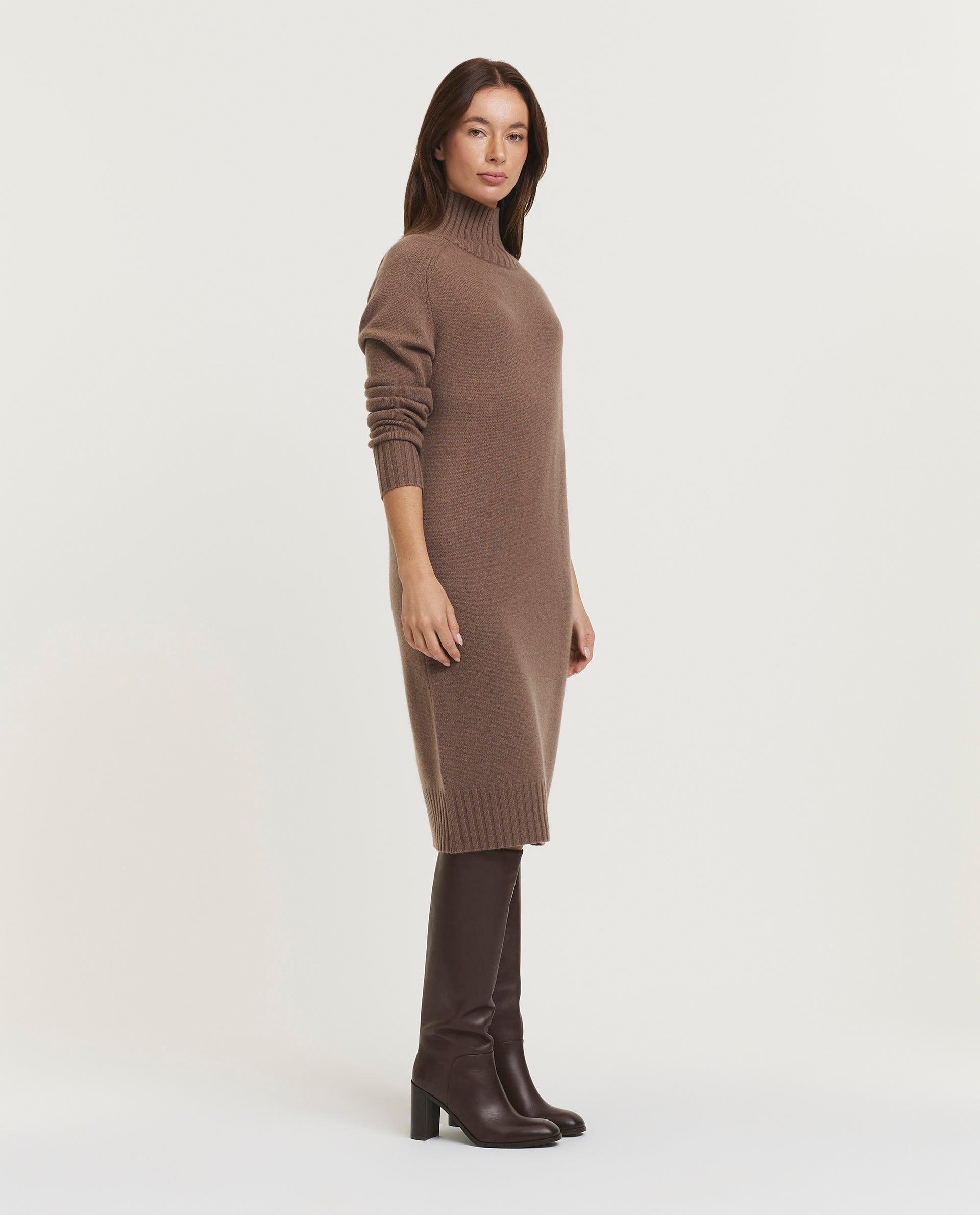 Wool-cashmere dress