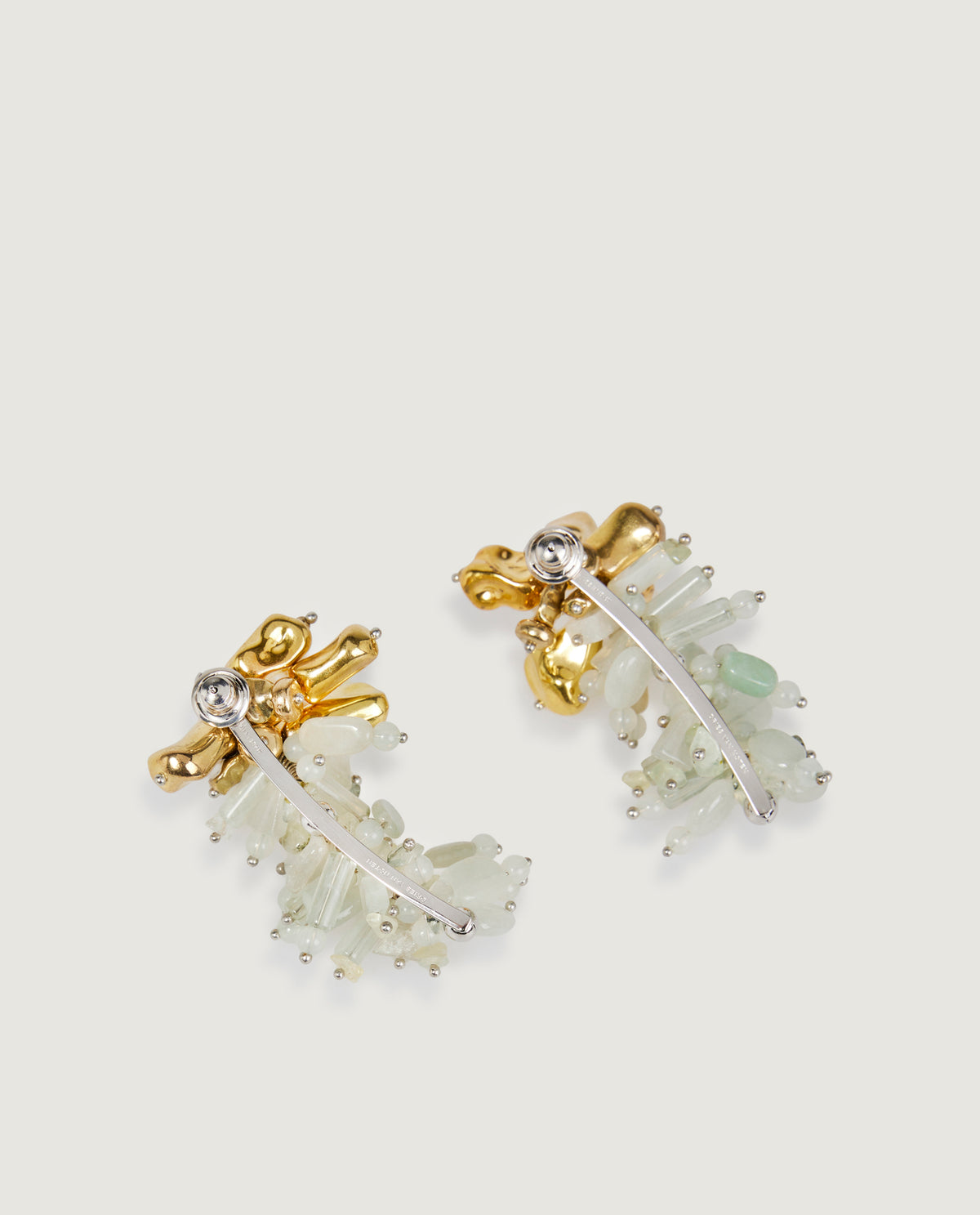 Gekraalde Gem Oorbellen - Goud