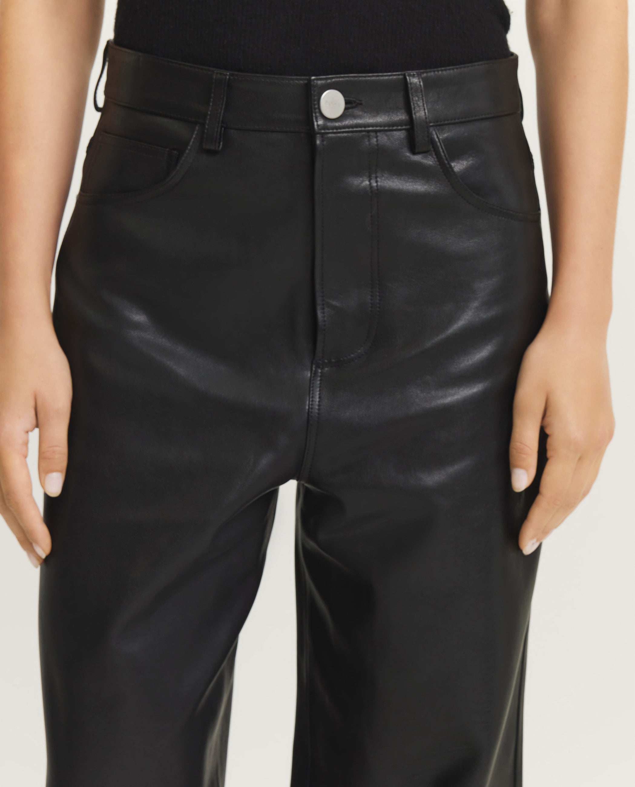 Baggy Leather Trousers