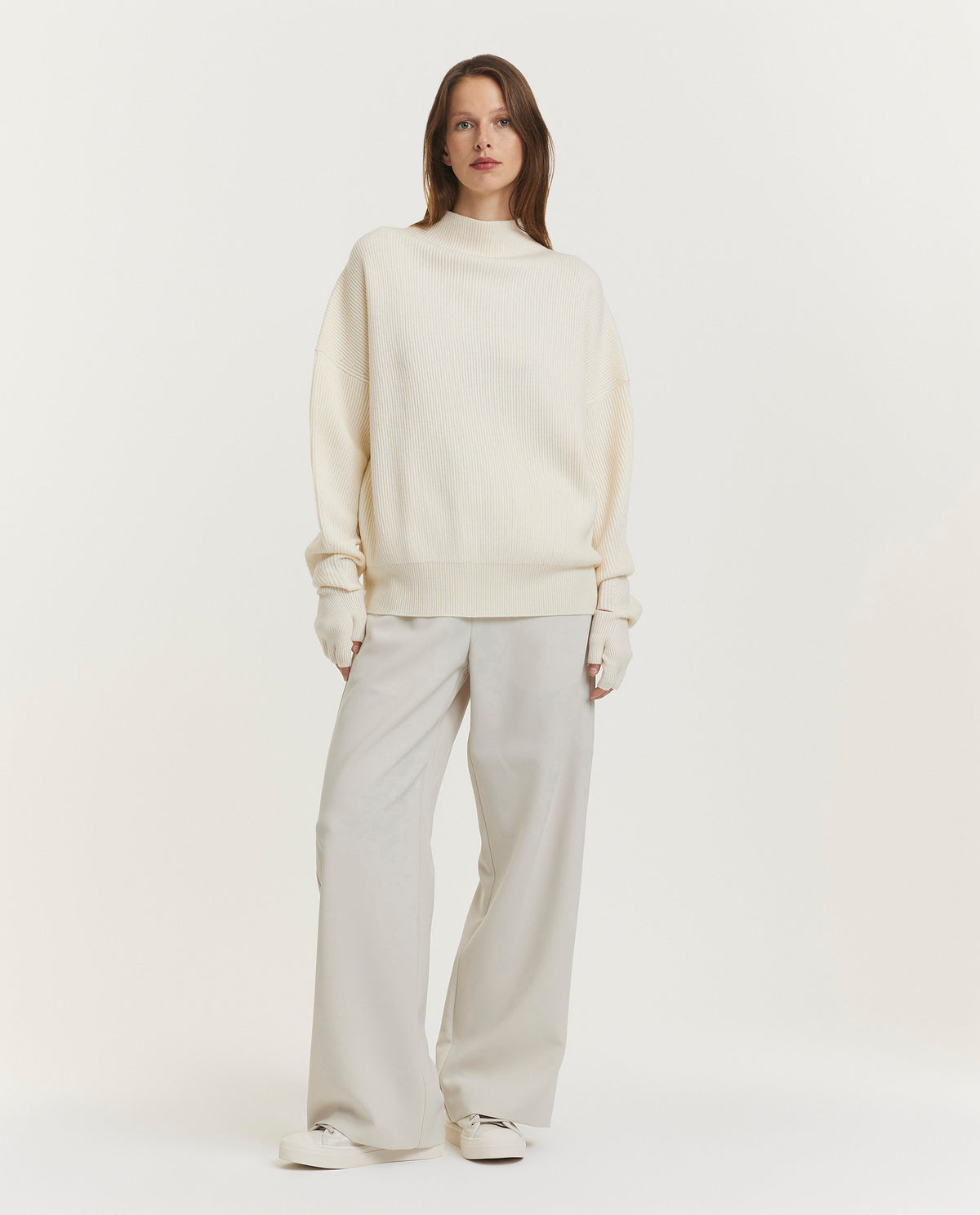 Wide leg trousers