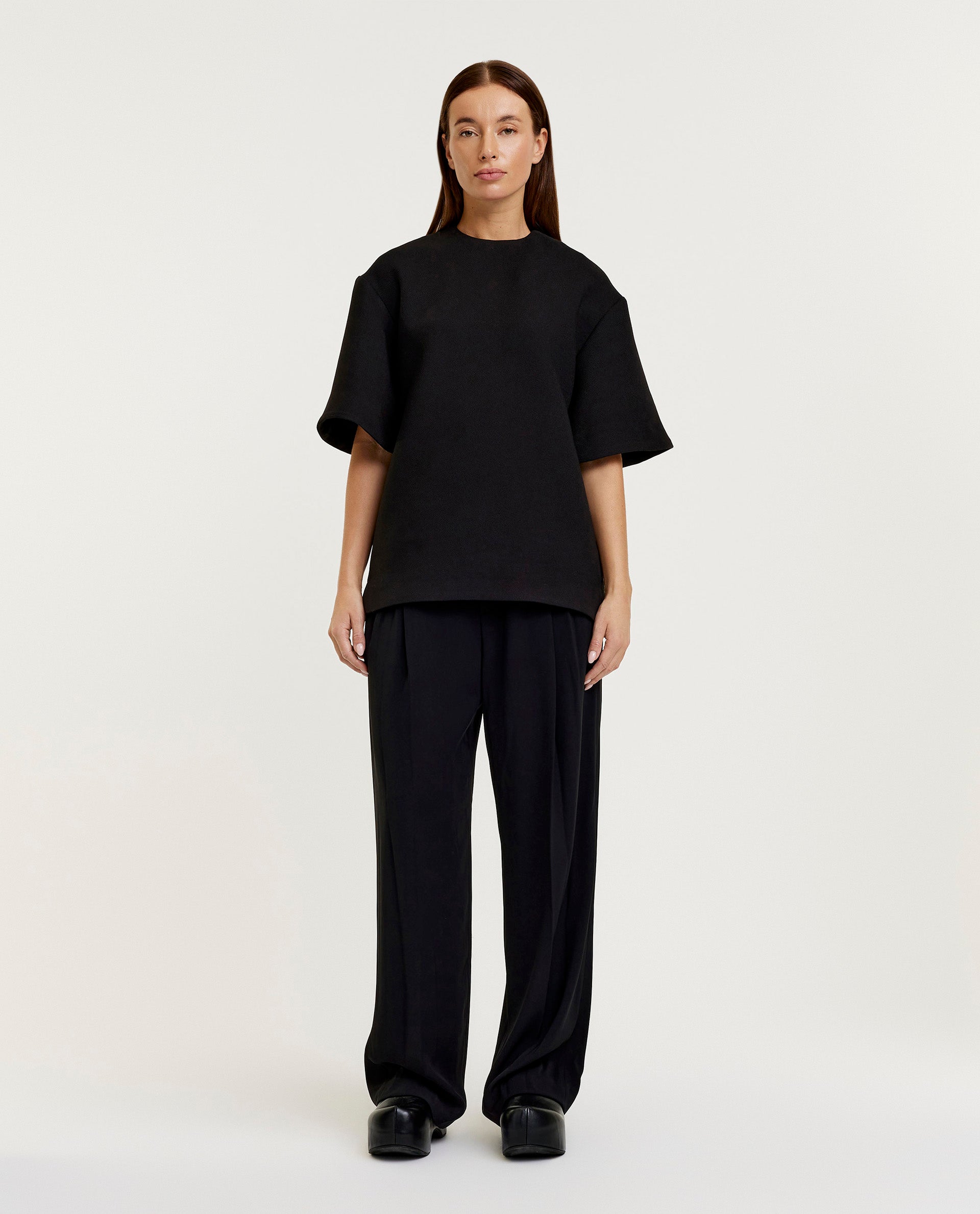 Wide leg trousers