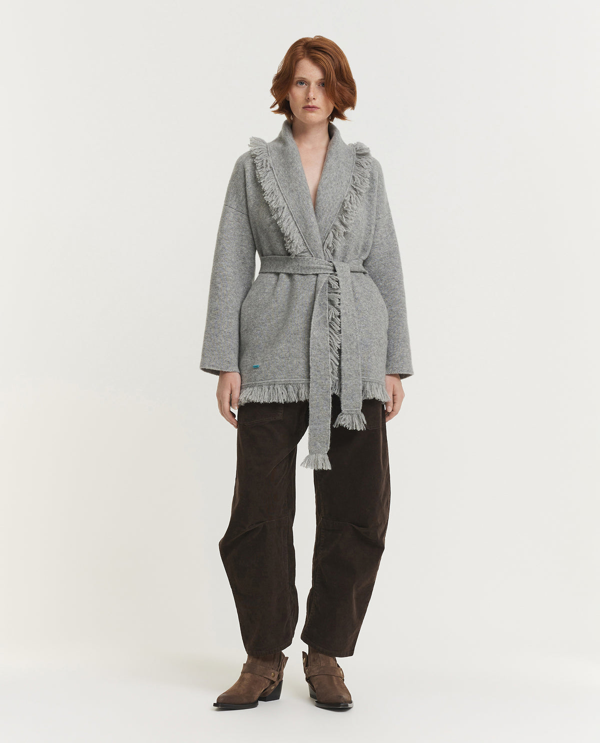 Cashmere Silk Fringe Cardigan