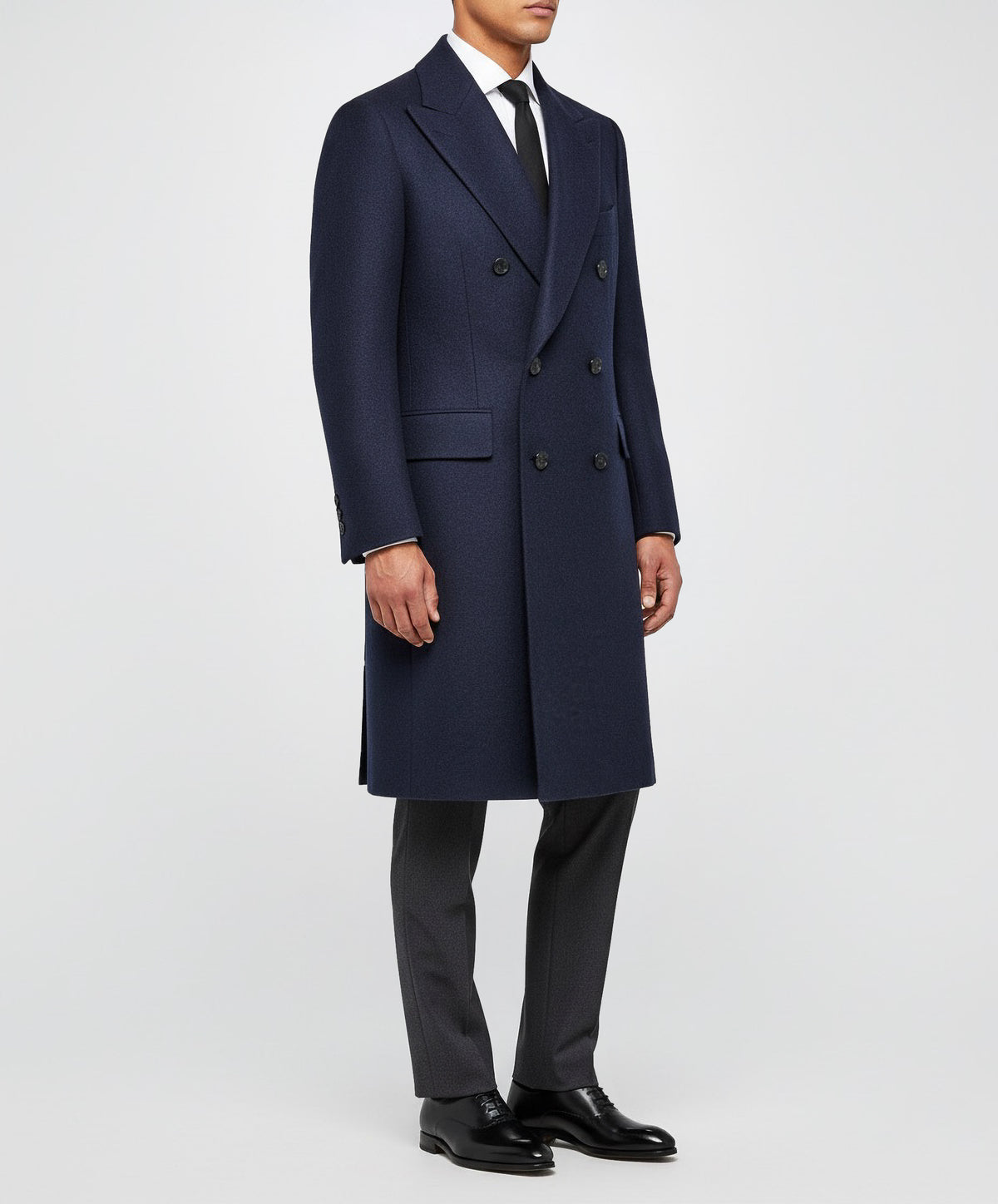 Zealander Wollen Overjas - Blauw