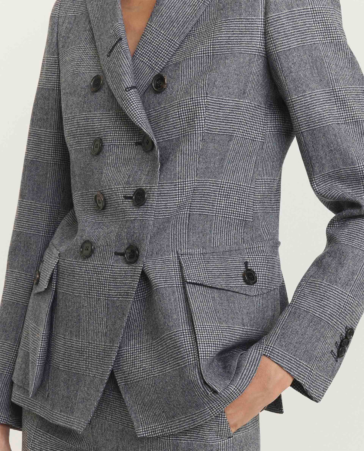 Wool blend blazer