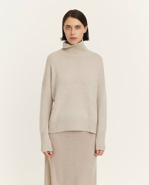 Cashmere turtleneck sweater