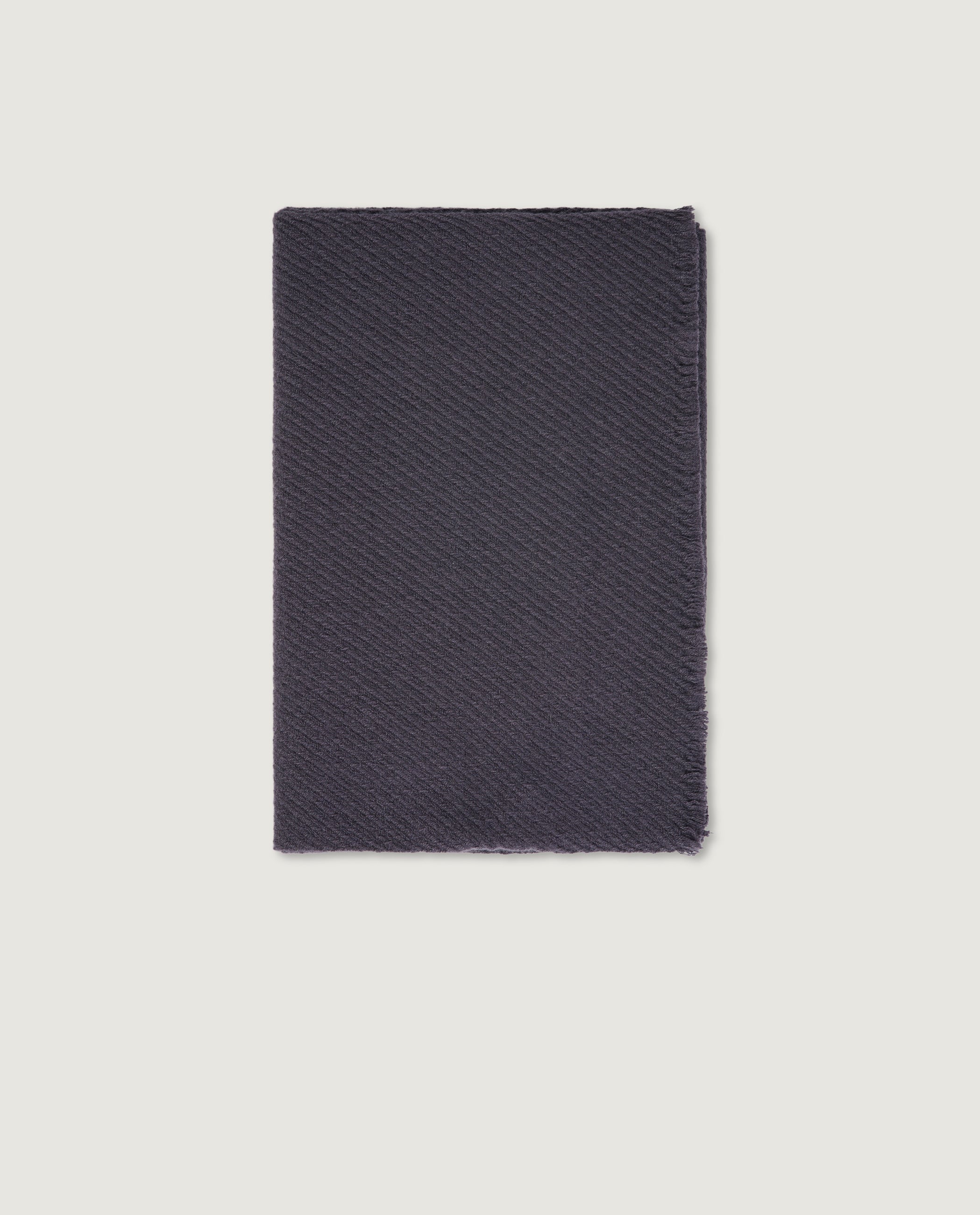 Twill Cashmere Shawl - Donkergrijs