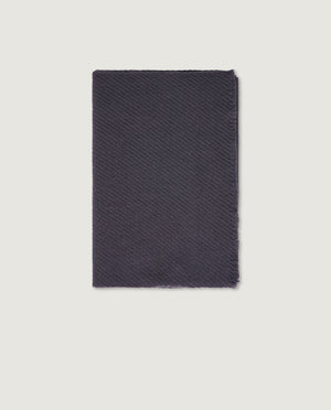 Twill Cashmere Shawl - Donkergrijs