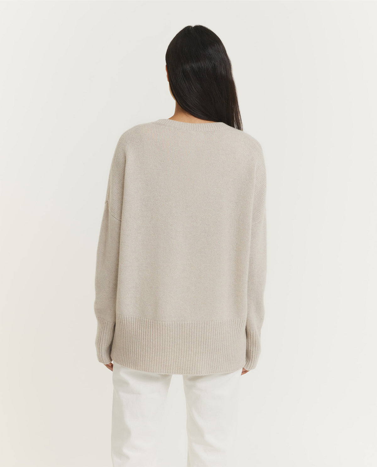 Cashmere Mila Trui - Lichtgrijs
