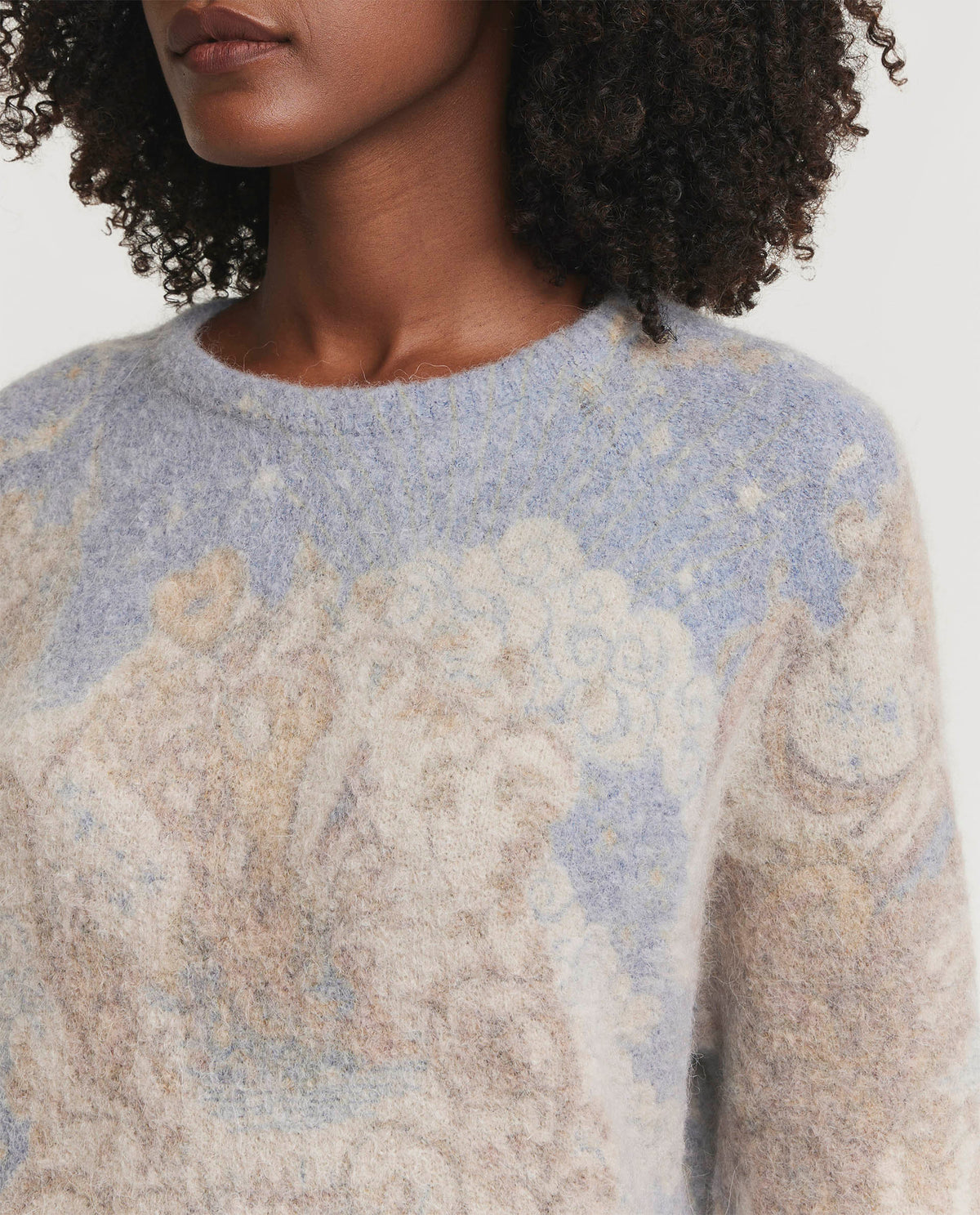 Knitted wool sweater