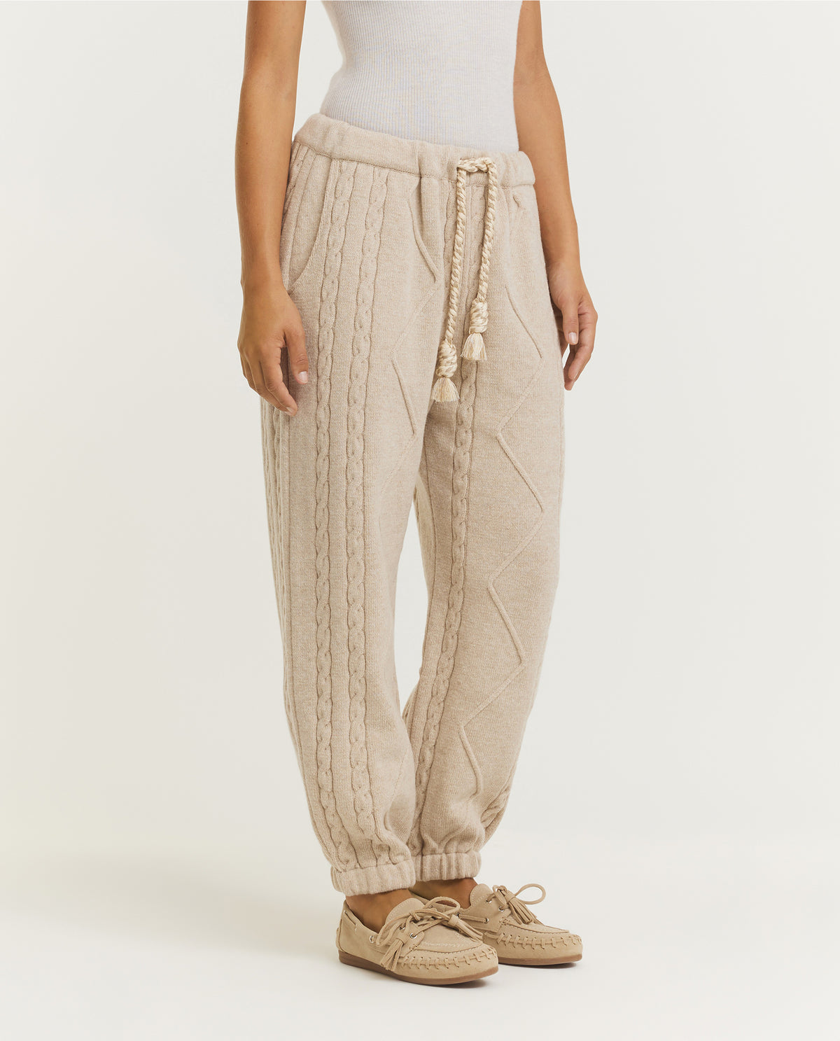 Essential Wool Cable Jogger