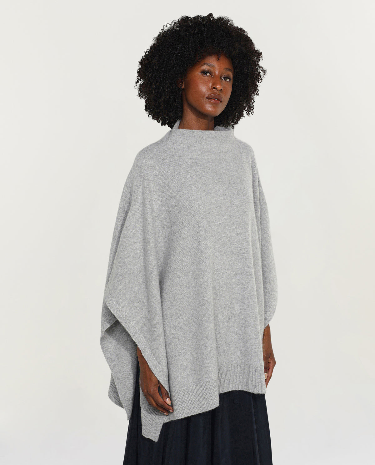 Cashmere poncho