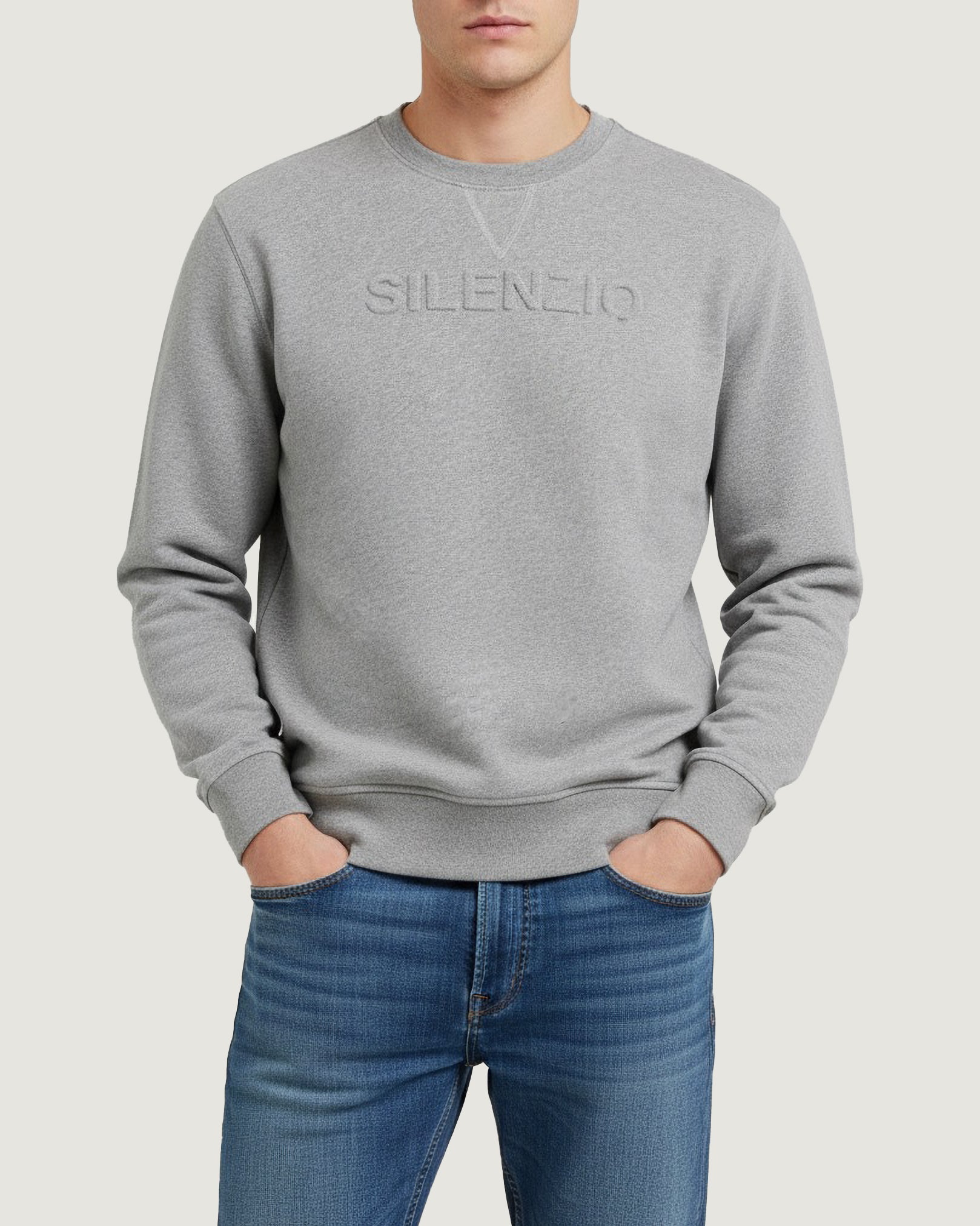 Silenzio Sweatshirt - Lichtgrijs