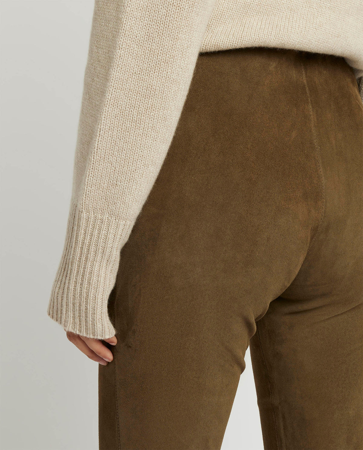 Suede pants