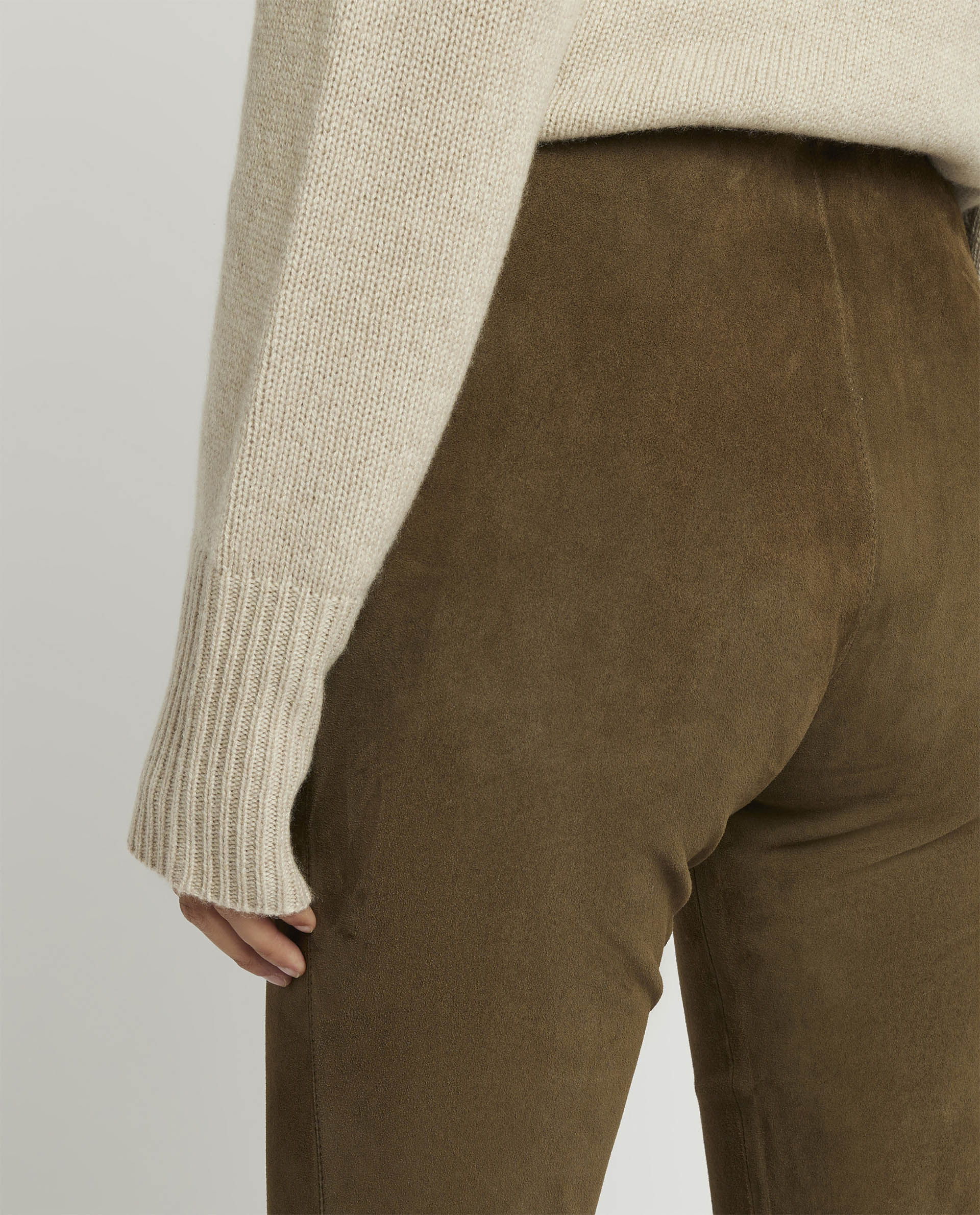 Suede pants