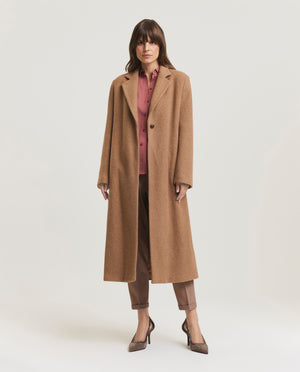 Long camel coat 