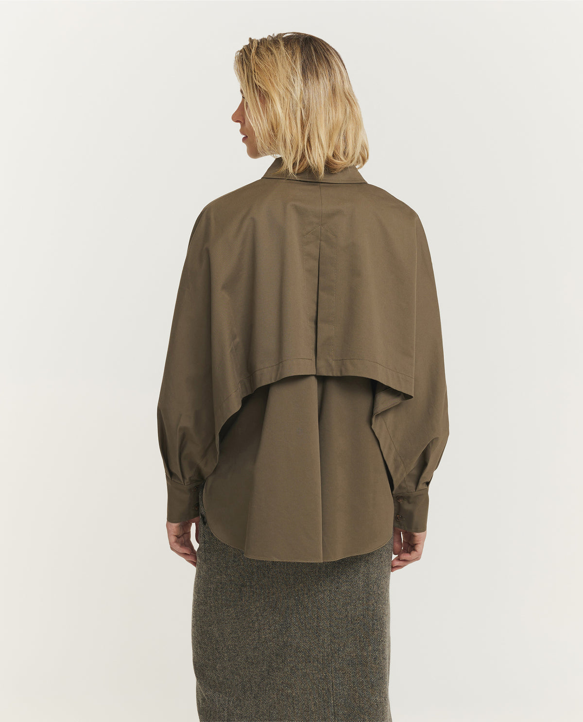 Katoen Tencel Utility Jack - Groen