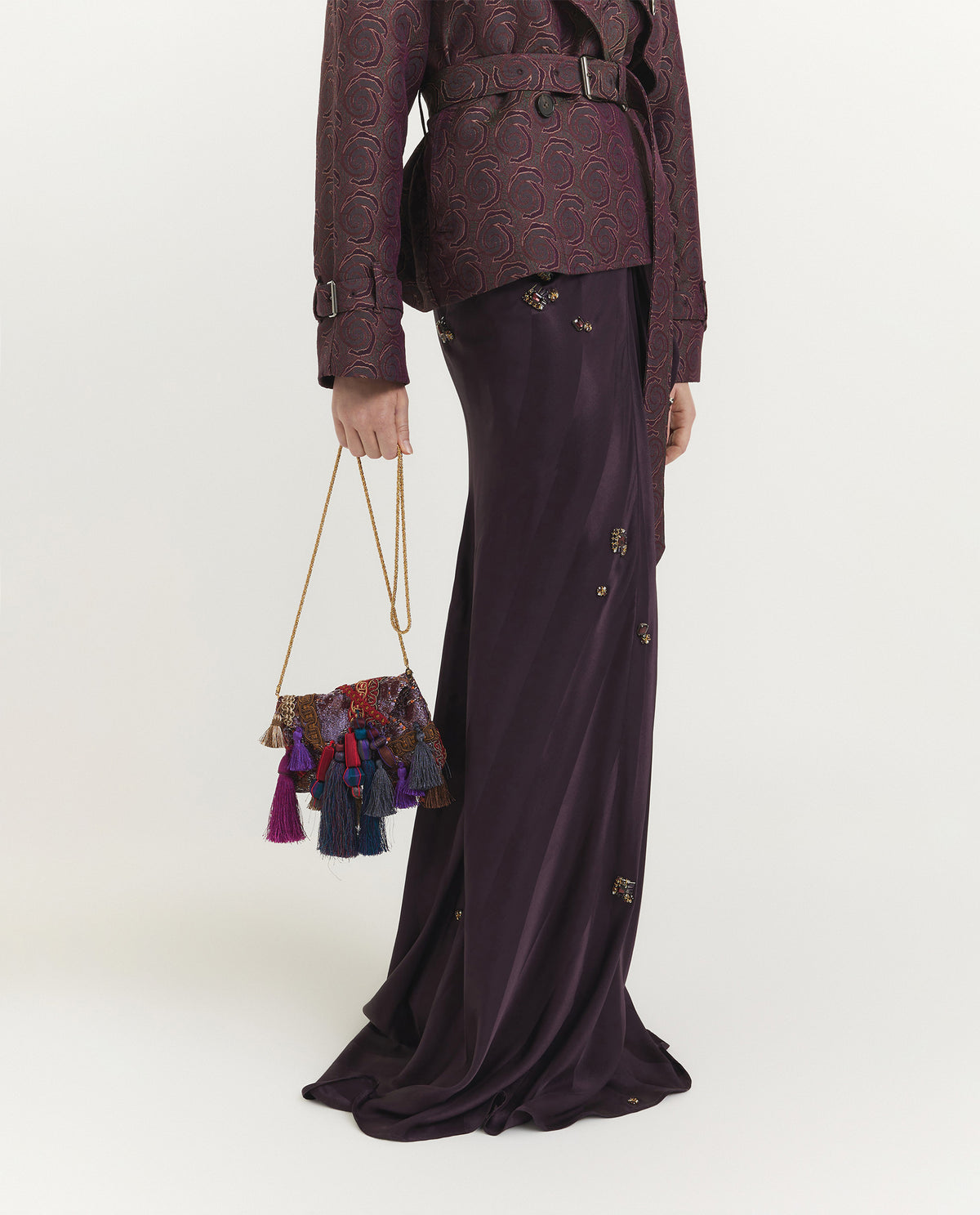 Adorned Envelope Handbag