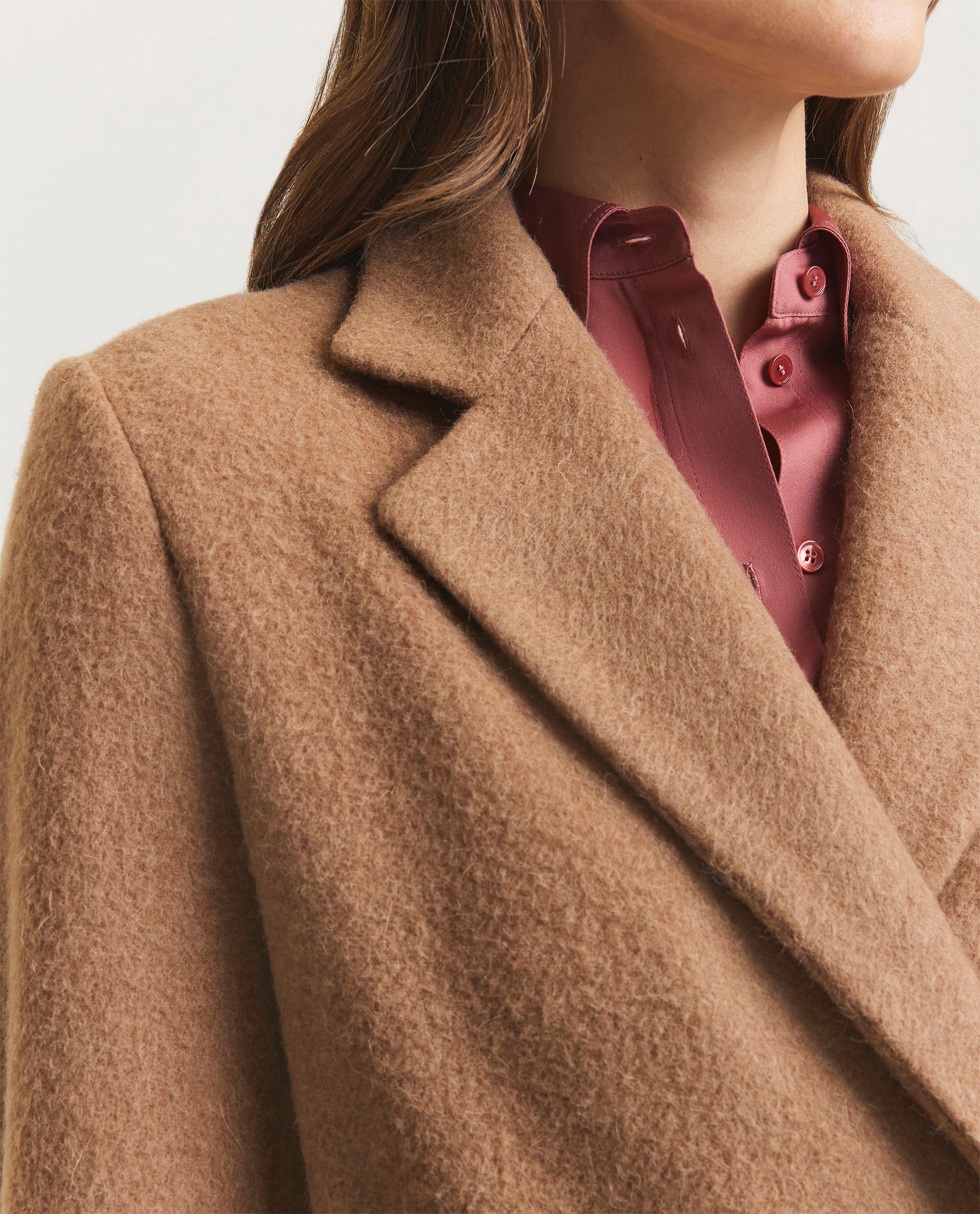 Long camel coat 