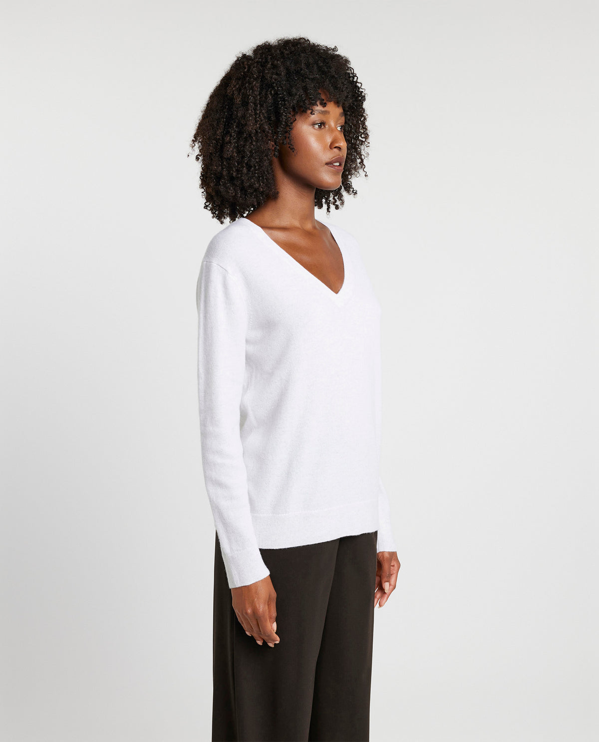 Cashmere V-neck sweater