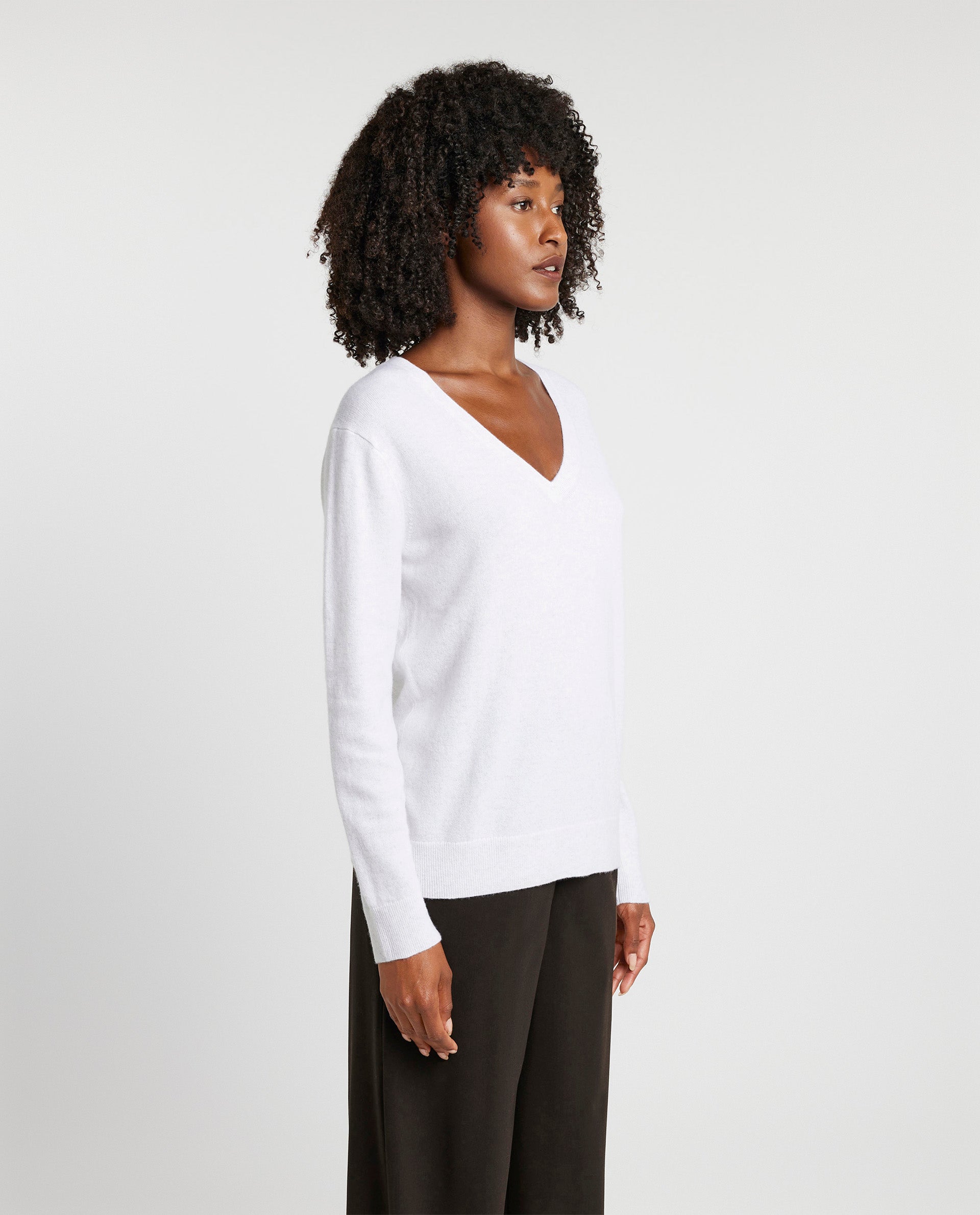 Cashmere V-neck sweater