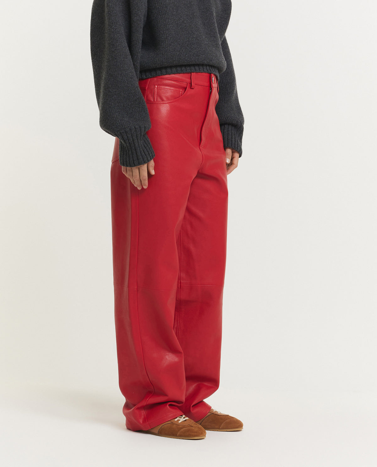 Baggy Leather Trousers