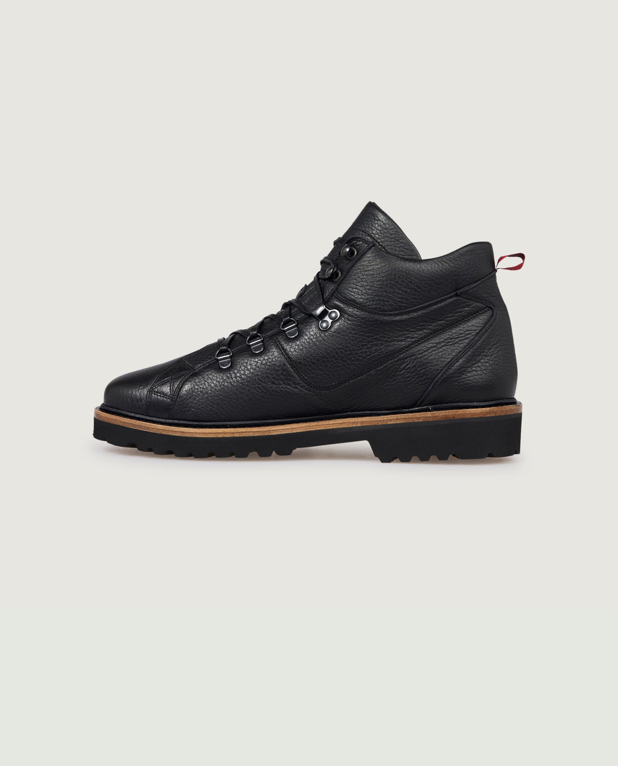 Lederen Mountain Boots - Zwart