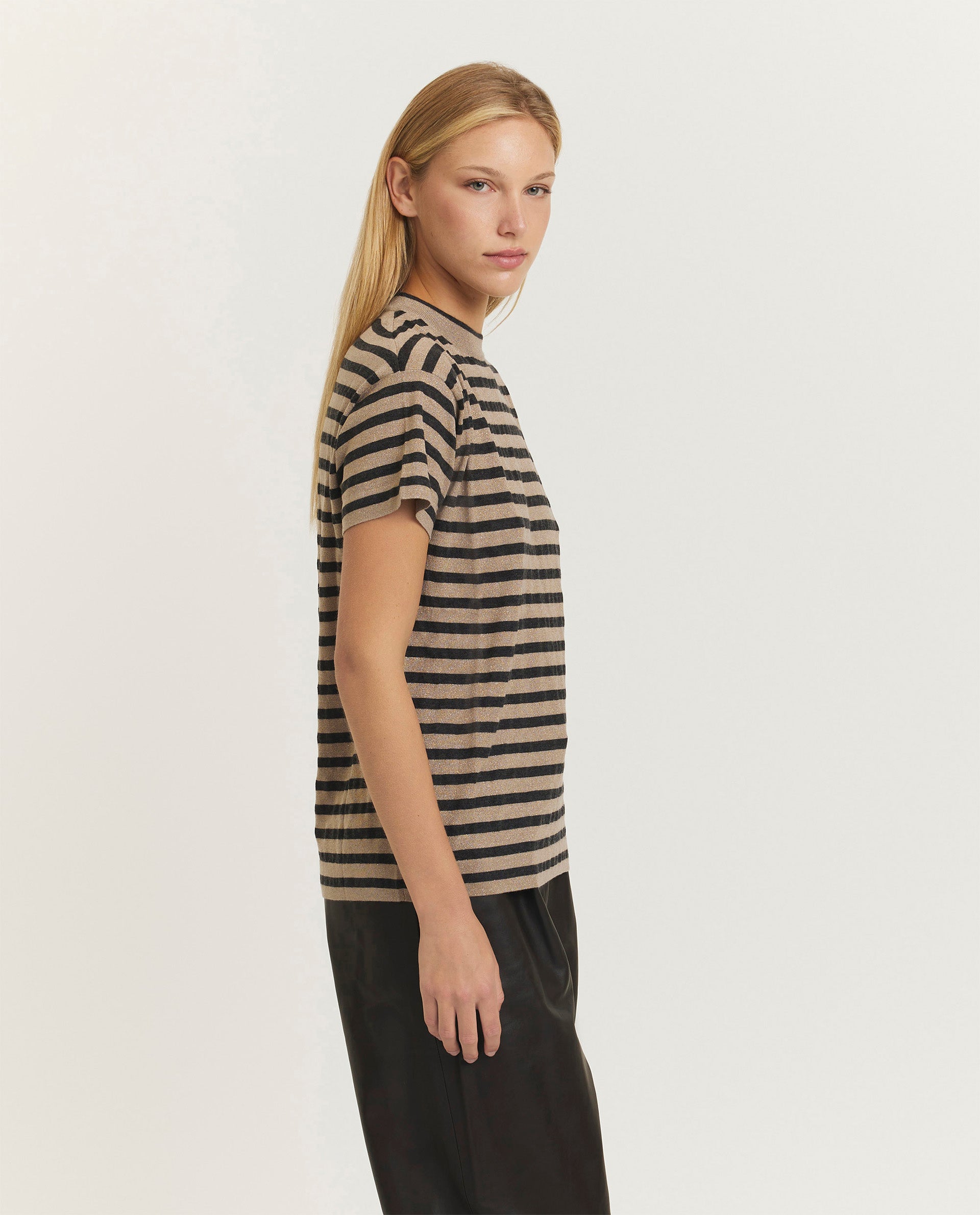 Cashmere-zijden t-shirt