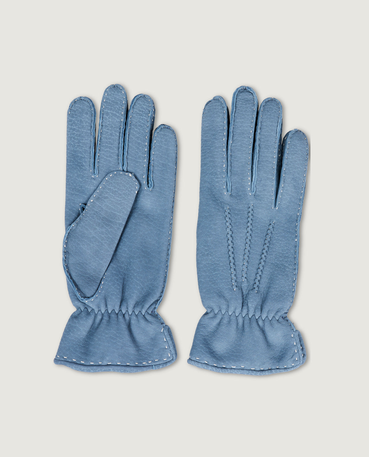 Suede Handschoenen - Lichtblauw