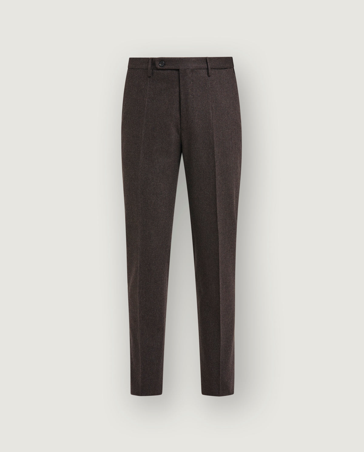 Wol Cashmere Flannel Broek - Bruin