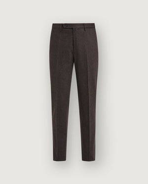 Wool Cashmere Flannel Trousers