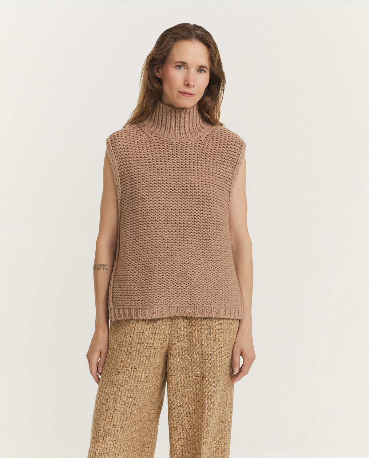 Sleeveless Wool Sweater