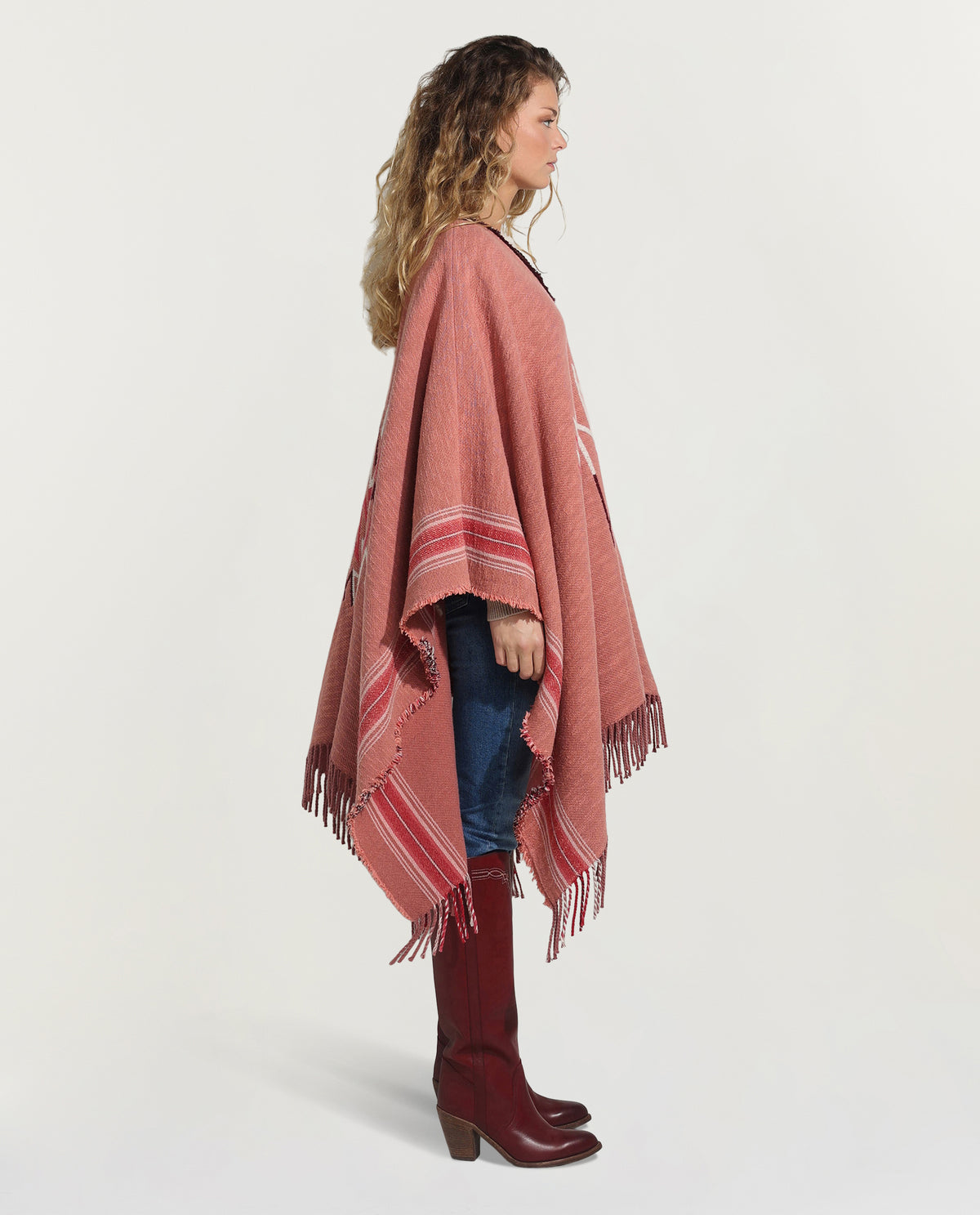 Gebreide poncho