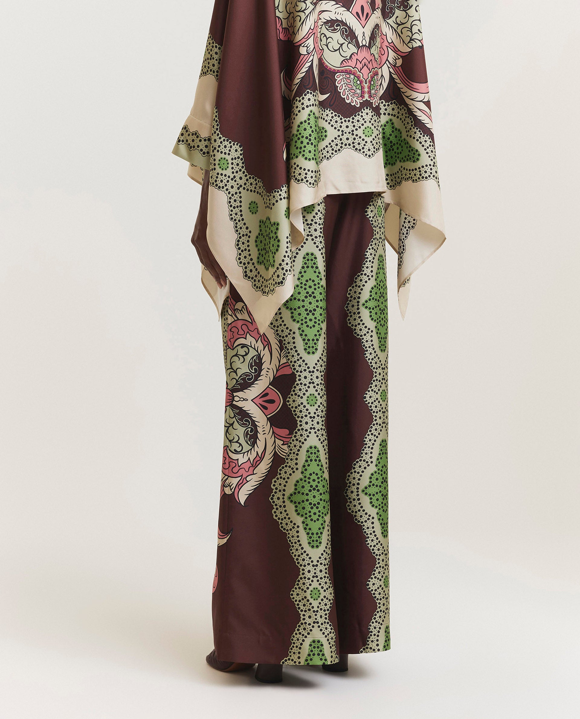 Silk palazzo pants