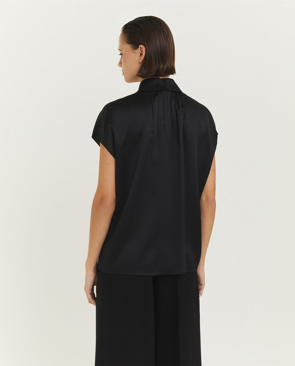 Zijden blouse - Zwart