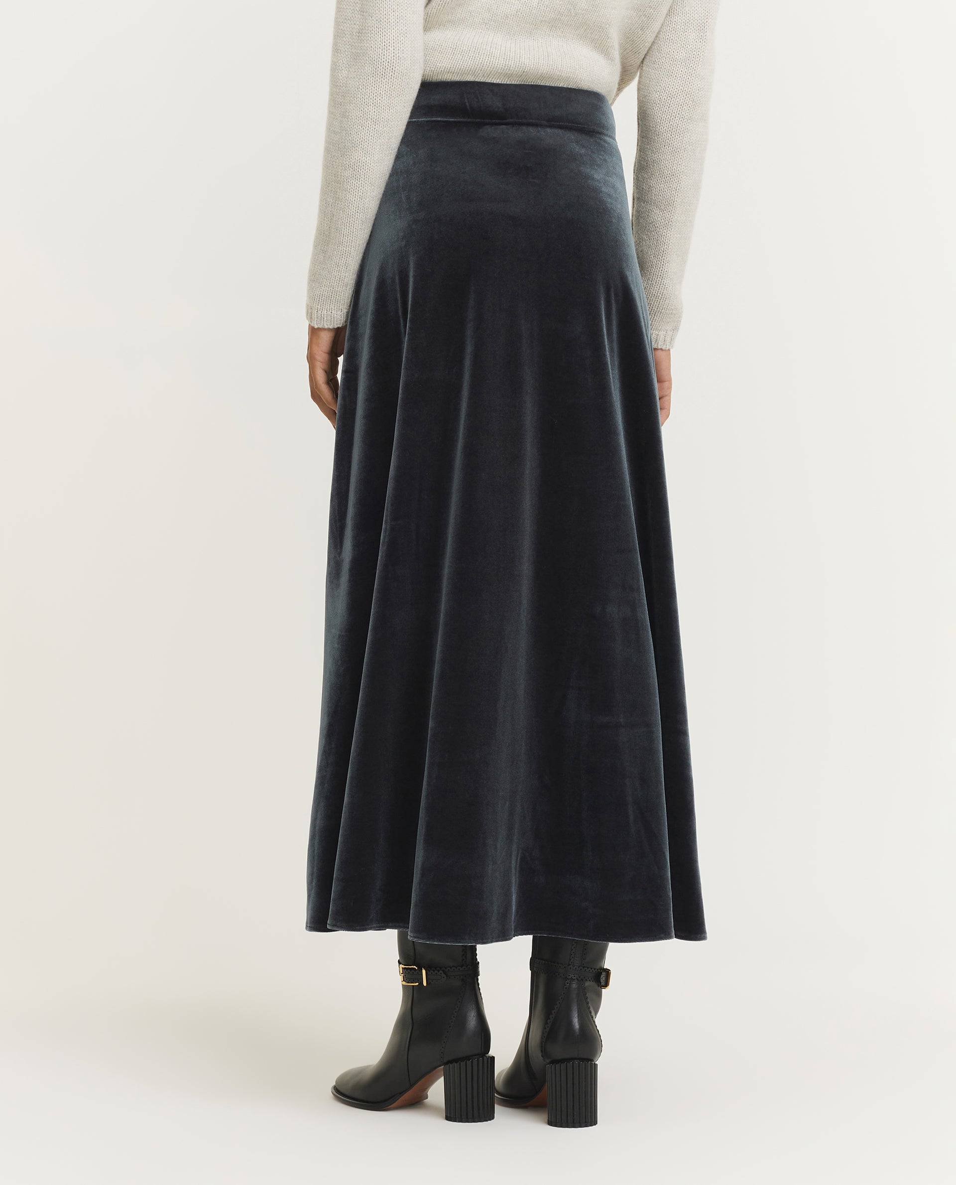 Velvet Maxi Skirt