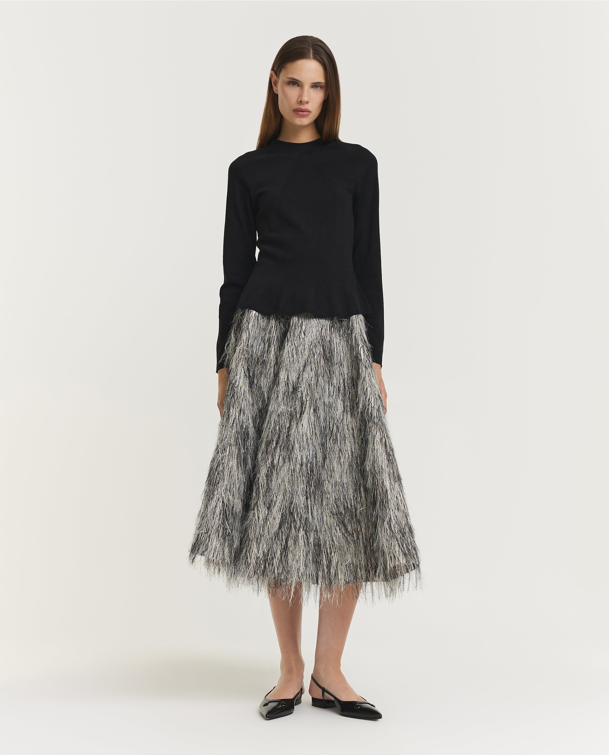 Wool Skirting Crewneck