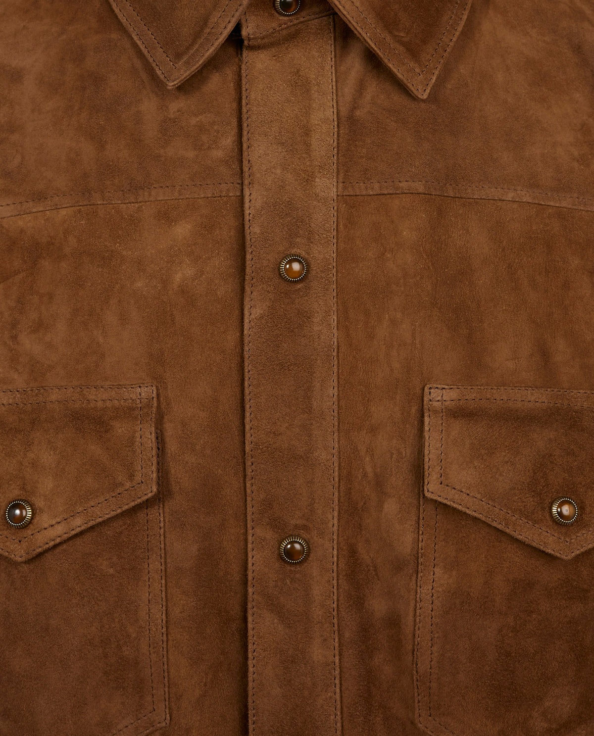 Suede Overshirt - Bruin
