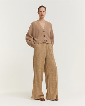 Wide Patterned Trousers