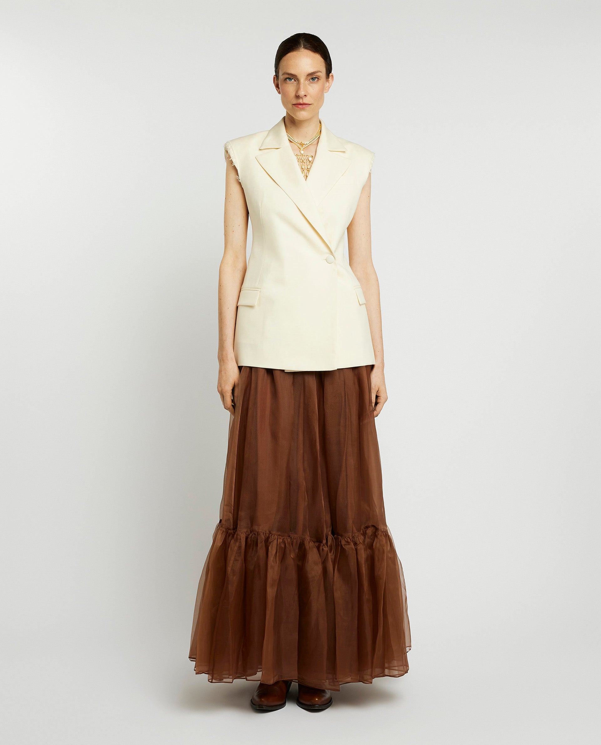 Volumineuze maxi rok