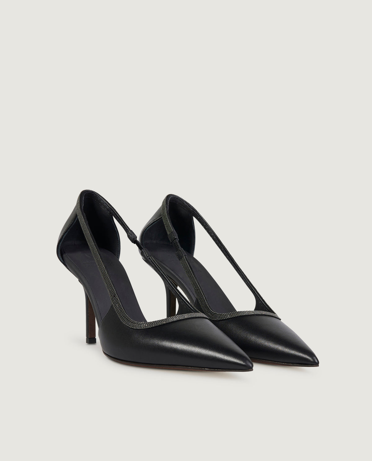 Leren pumps