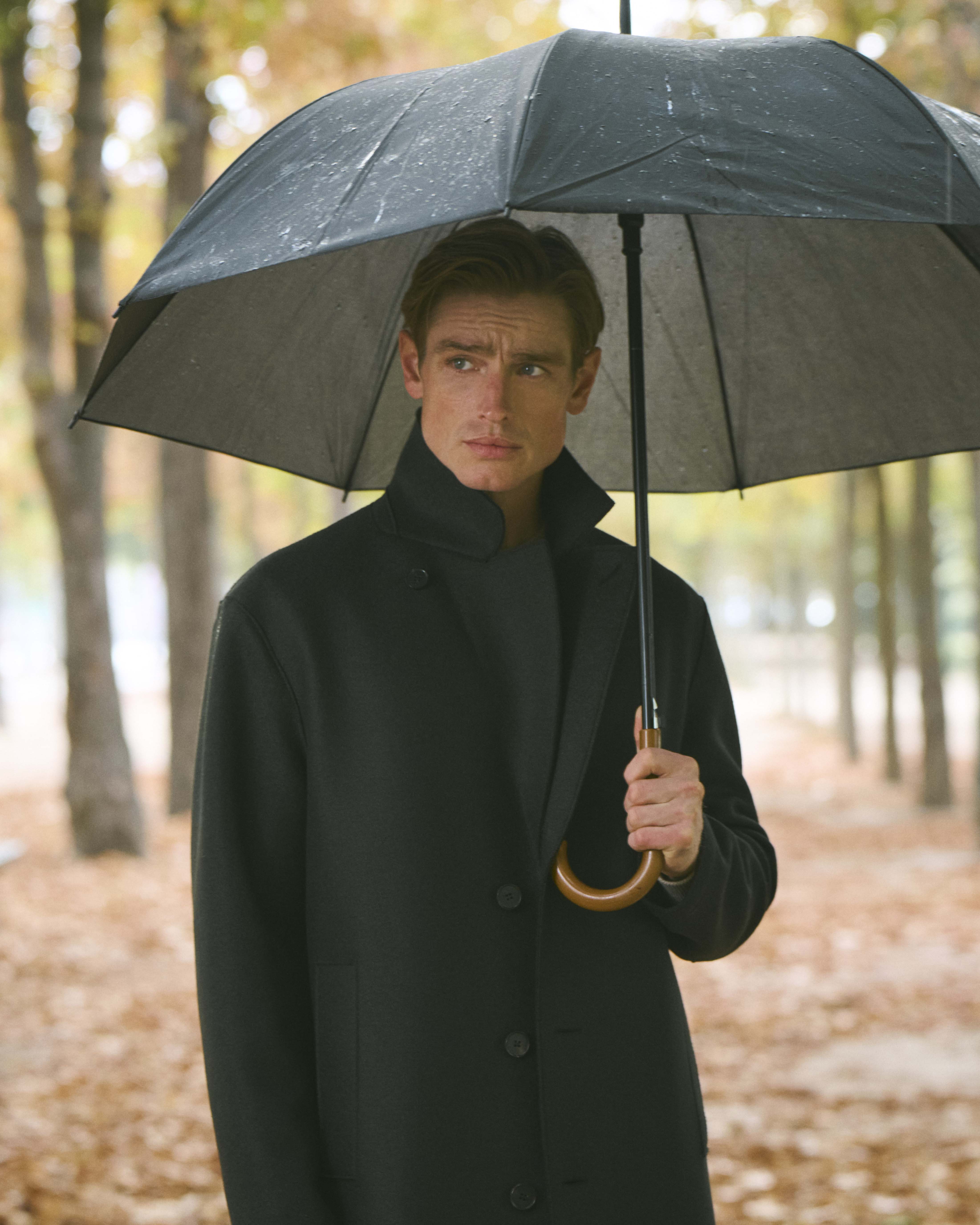 Pressed Wool Greatcoat